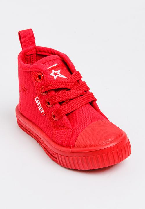 SOVIET - Rio Hi Top Sneaker Red