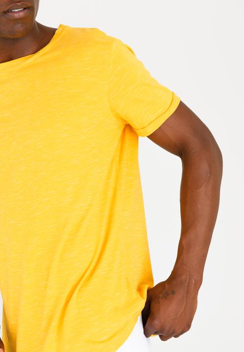 Unruly - Longer Length Tee Slub Yellow
