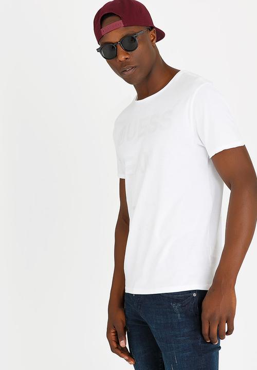 GUESS - Basic Ges Play Logo Crew Tee White