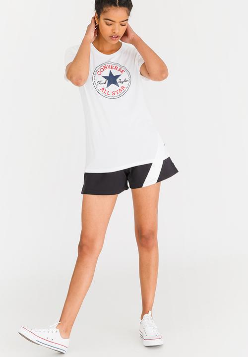 Converse - Solid Chuck Patch Crew Tee White