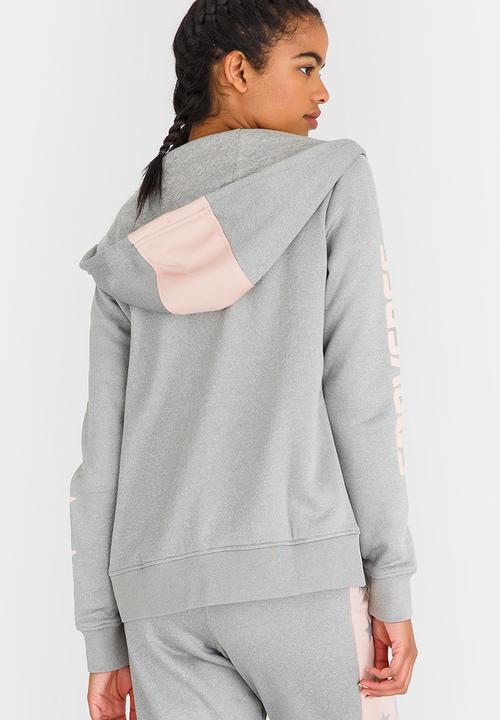 Converse - Star Print CP Full Zip Hoody Pale Grey