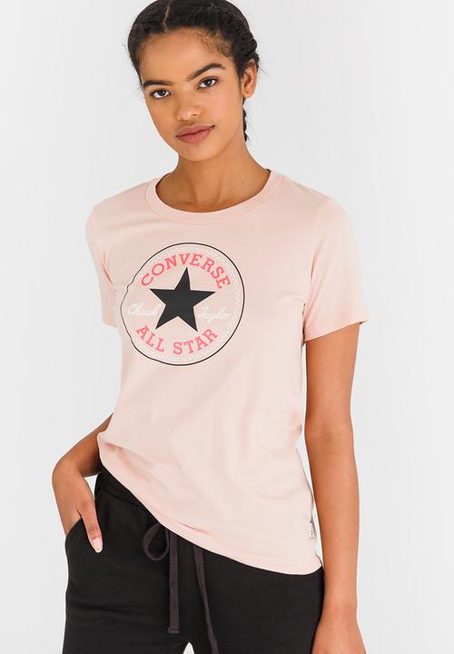 Converse - Solid Chuck Patch Crew Tee Pale Pink