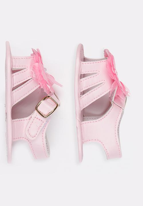 Pop Candy - Flower Sandals Pale Pink