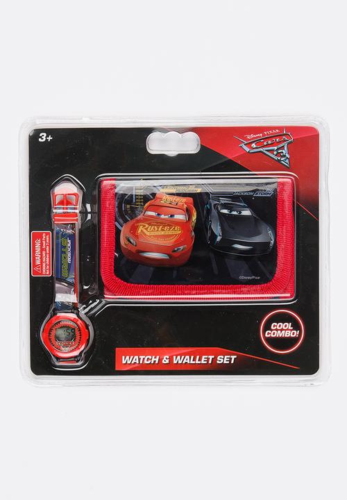 Character Fashion - Cars Watch & Wallet Set Red