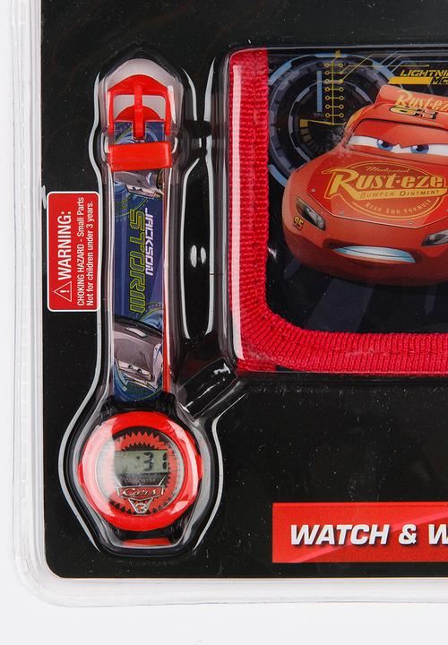Character Fashion - Cars Watch & Wallet Set Red