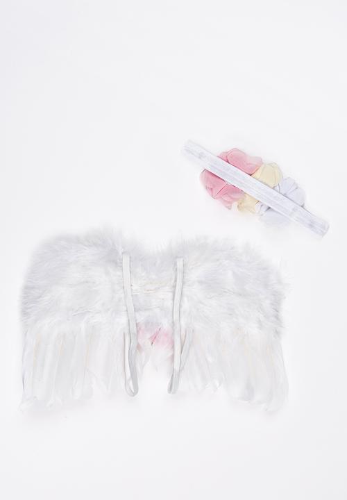 Pop Candy - Angel Wings and Headband Set White