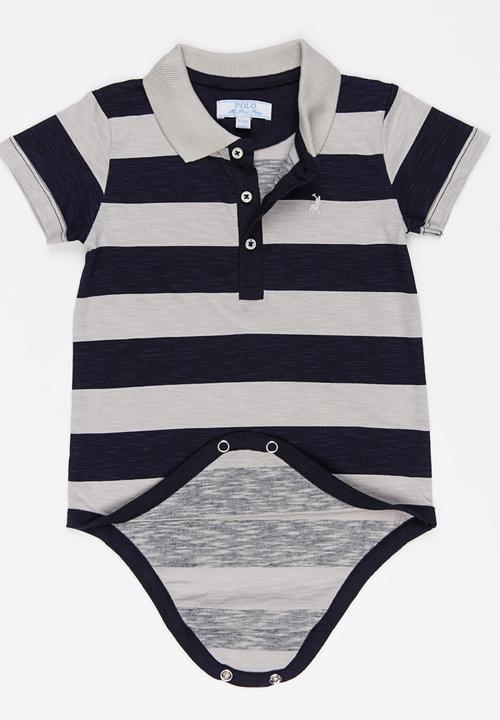 POLO - SS Baby Grow Grey
