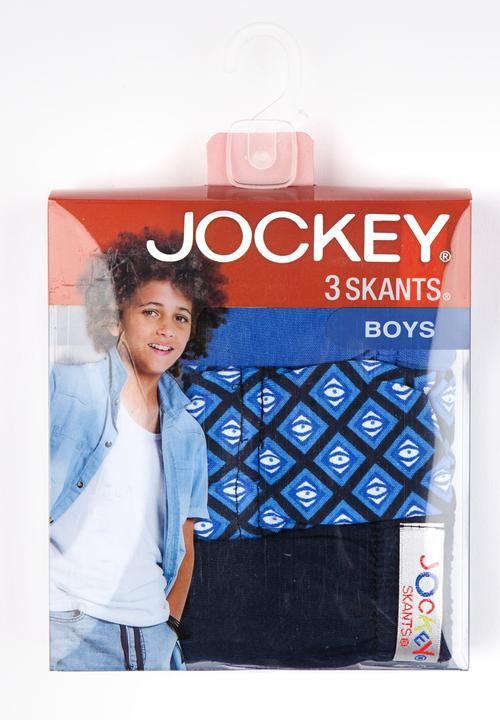 Jockey - 3 PK Fancy Boys Skants Multi-colour