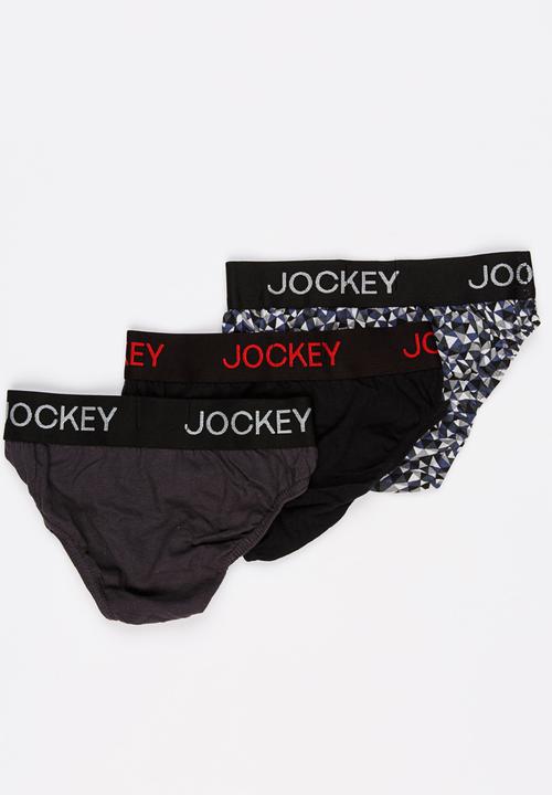 Jockey - 3 PK Fancy Boys Jockey Brief Multi-colour