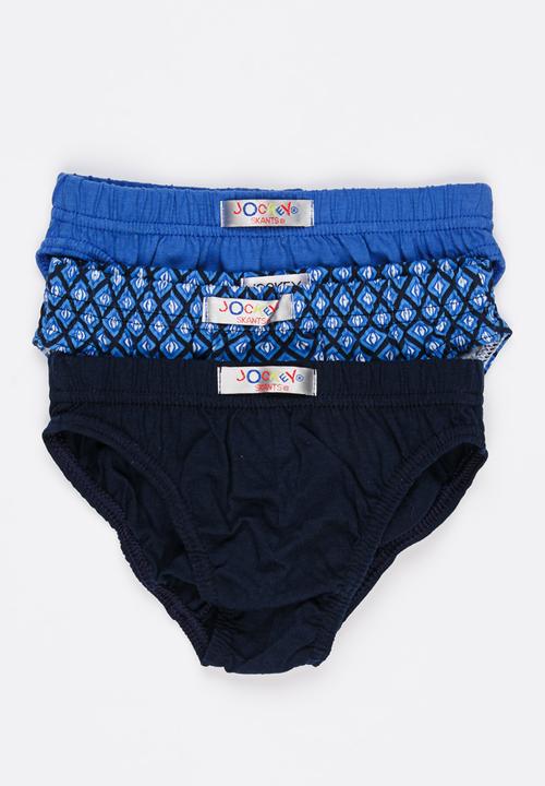 Jockey - 3 PK Fancy Boys Skants Multi-colour