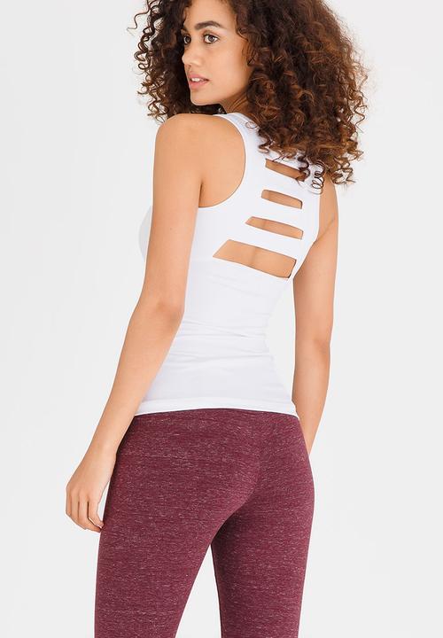 Lithe - Cut-out Back Vest White