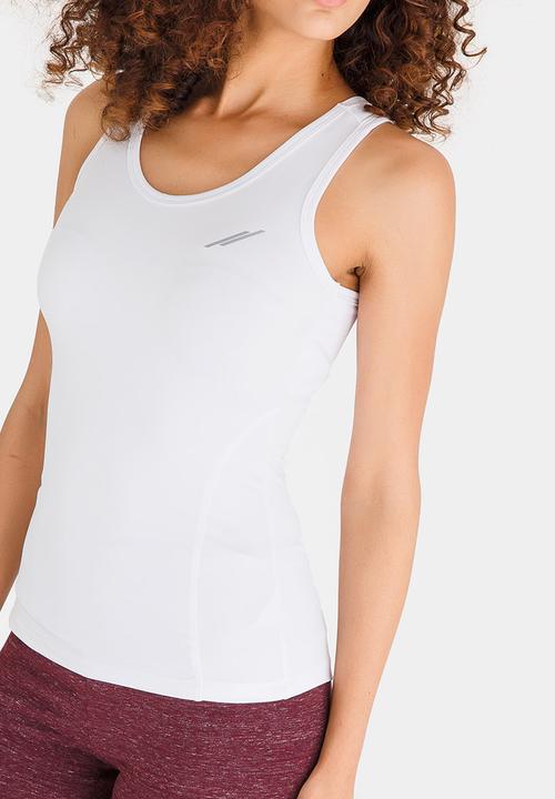 Lithe - Cut-out Back Vest White