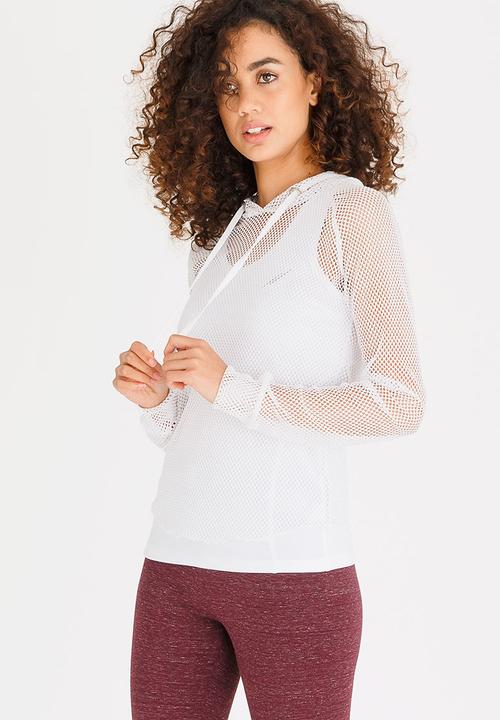 Lithe - Mesh Hoodie White
