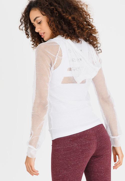 Lithe - Mesh Hoodie White