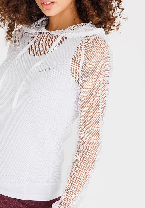 Lithe - Mesh Hoodie White