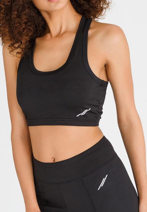 Lithe - Spaghetti Strap Crop Top Black