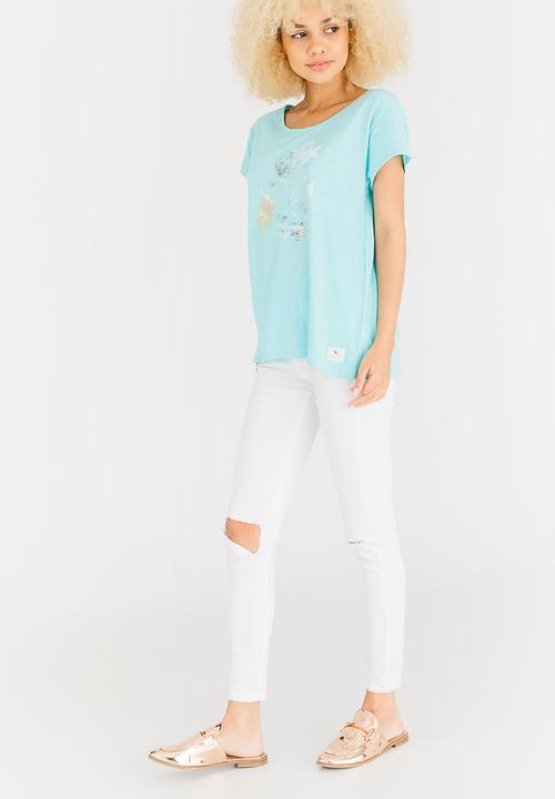 Lizzy - Tali Ladies Basic Tee Pale Blue