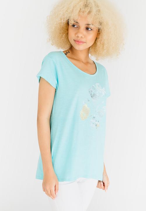 Lizzy - Tali Ladies Basic Tee Pale Blue
