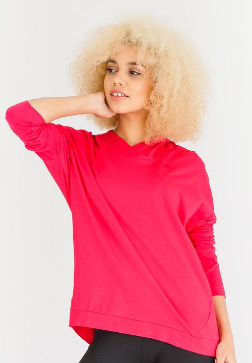 PUMA - ESS Hooded Cover Up Dark Pink