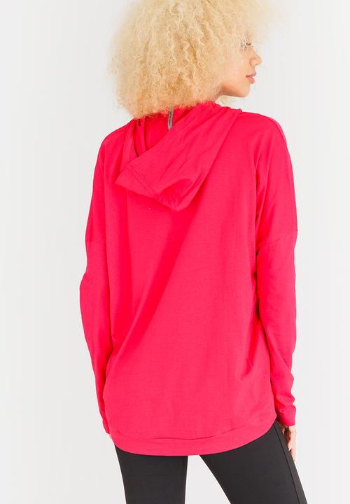 PUMA - ESS Hooded Cover Up Dark Pink