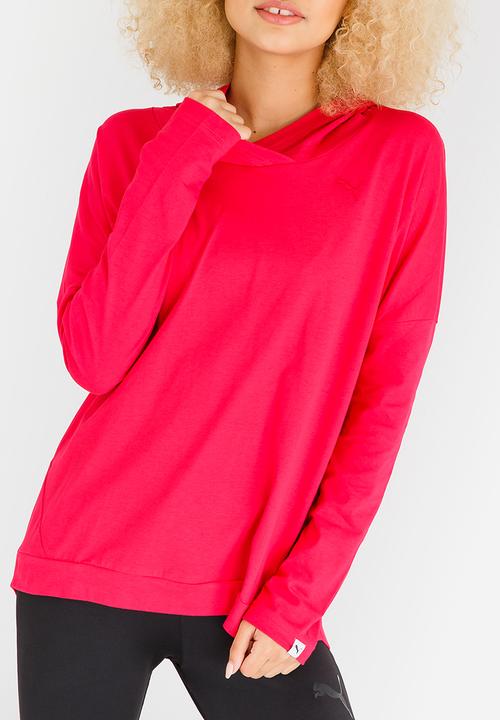 PUMA - ESS Hooded Cover Up Dark Pink