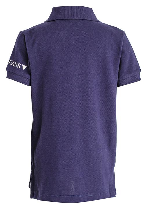 GUESS - S/S Basic Polo Blue