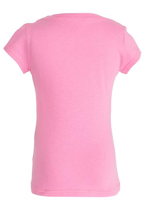 GUESS - S/S 3 Star Tee Mid Pink