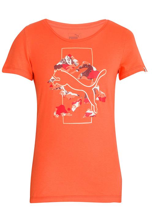 PUMA - Style Graphic Tee Coral