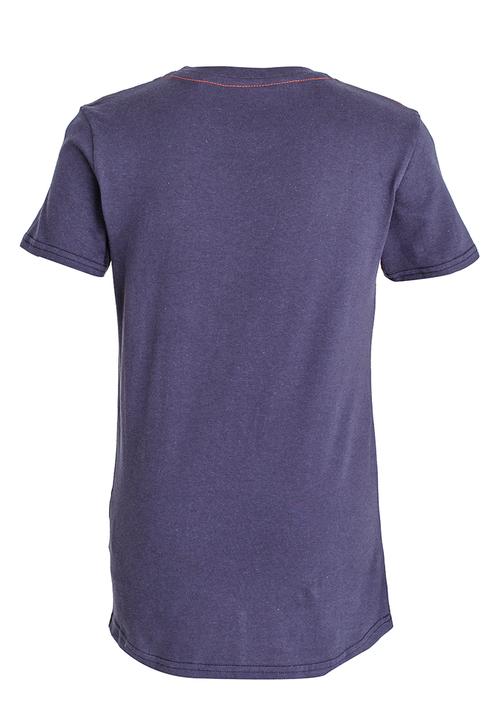 GUESS - S/S Running Letter Tee Blue