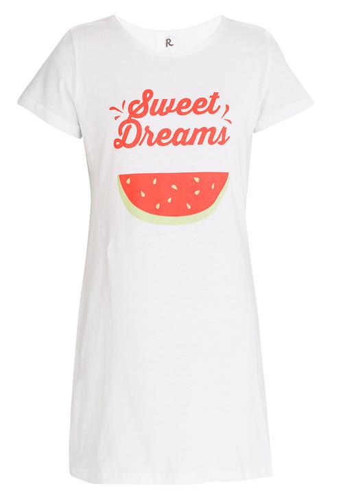 Rebel Republic - Tshirt Night Dress White
