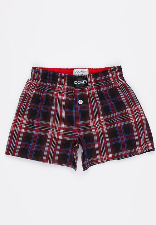 Jockey - 1 PK Boys Woven Boxer Multi-colour