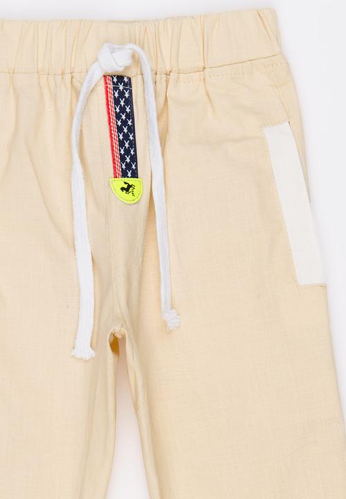 Pop Candy - Cropped Joggers Stone