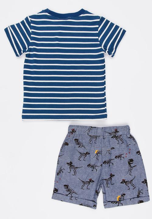 Pop Candy - Tee and Short Set Blue