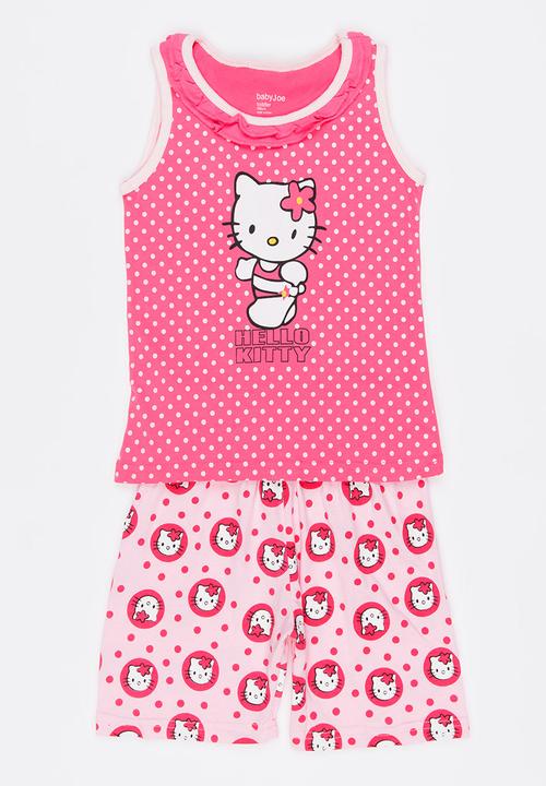 Pop Candy - Printed PJ Set Mid Pink