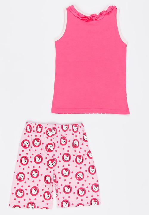 Pop Candy - Printed PJ Set Mid Pink