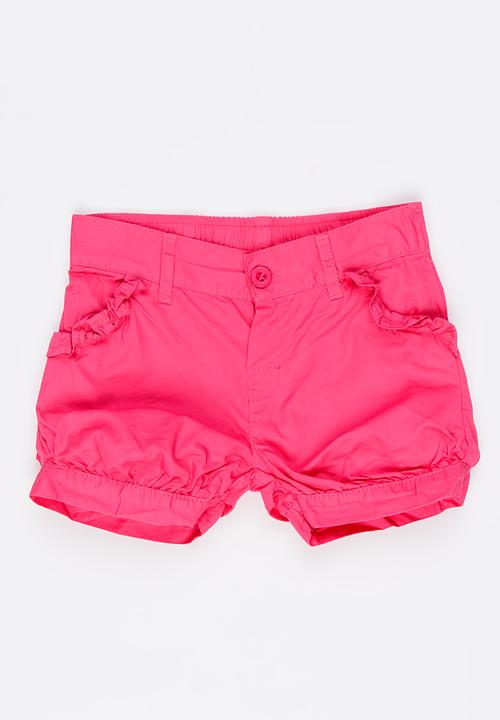 Pop Candy - Frill Detail Shorts Mid Pink