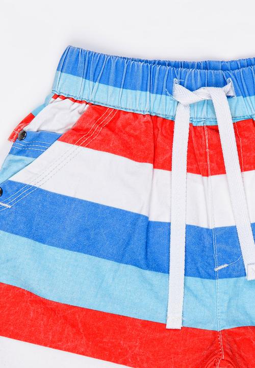 Pop Candy - Stripe Shorts Multi-colour