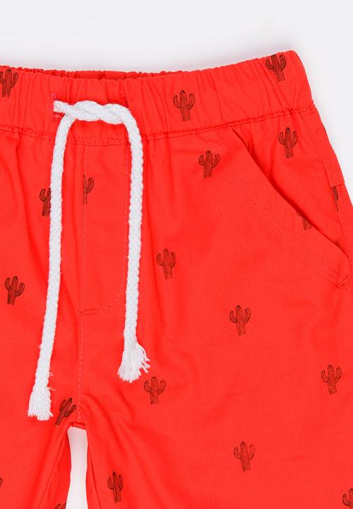 Pop Candy - Printed Shorts Coral