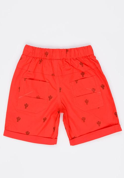 Pop Candy - Printed Shorts Coral
