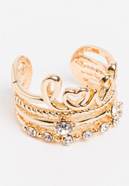 Pop Candy - Girls  Love Ring Gold