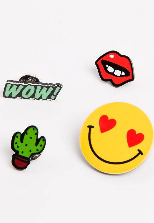 Pop Candy - Cool Girl Brooches Multi-colour