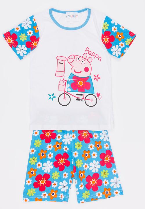 Pop Candy - Printed PJ Set Multi-colour