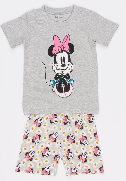 Pop Candy - Printed PJ Set Grey