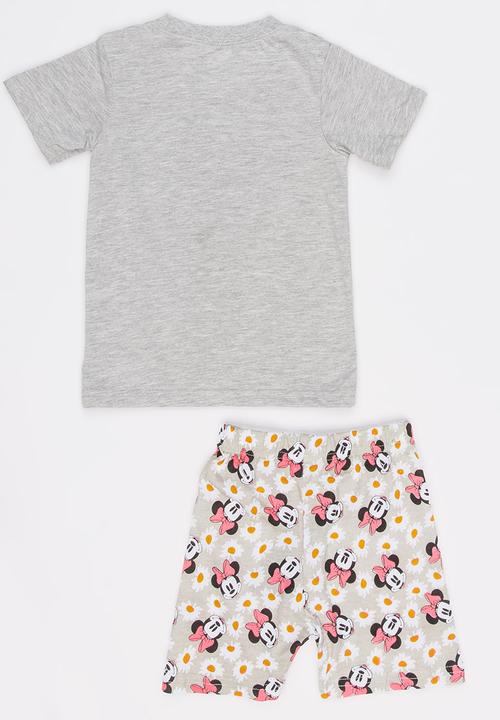 Pop Candy - Printed PJ Set Grey