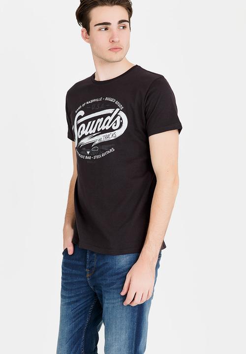 Wrangler - Music Bar Cotton Tee Black