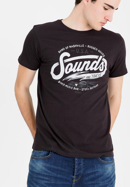 Wrangler - Music Bar Cotton Tee Black