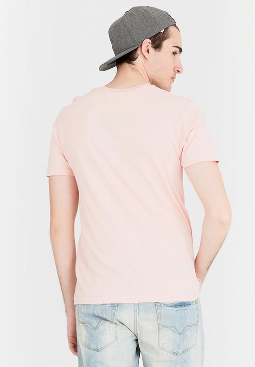 Brave Soul - Graild Plain Tee Pale Pink