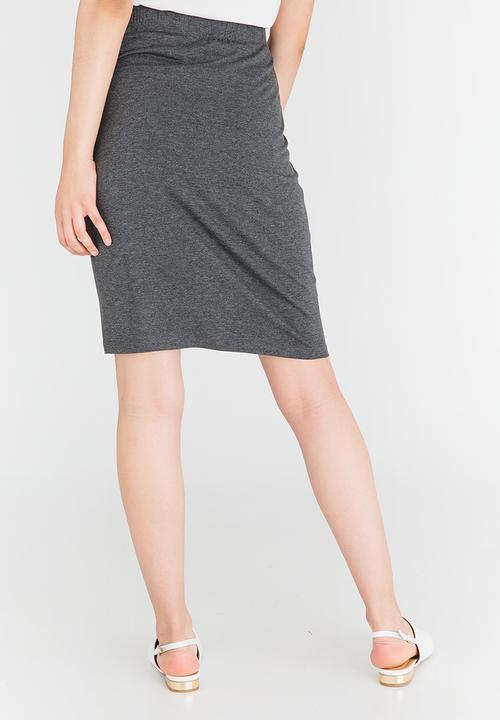 cath.nic - Rouched Side Detail Skirt Grey