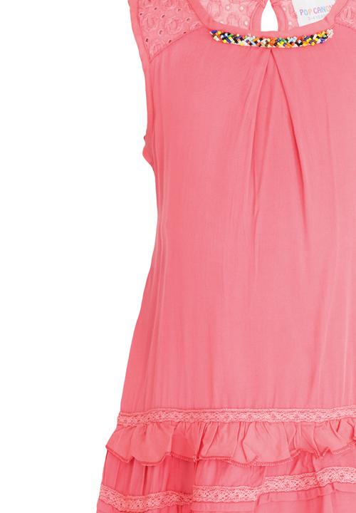 Pop Candy - Drop Waist Dress Cerise Pink