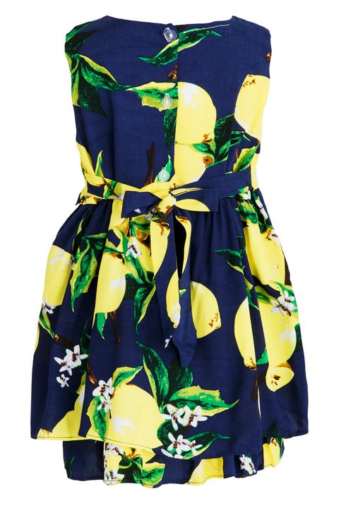 Pop Candy - Printed Dress with Bow Detail Multi-colour